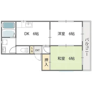 フレグランス【1階】の間取り