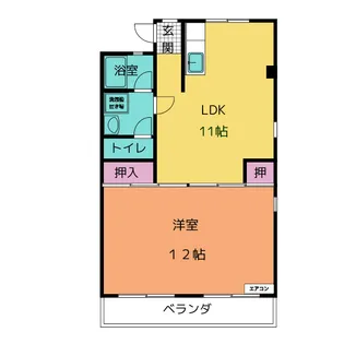 ル・シャルル【2階】の間取り