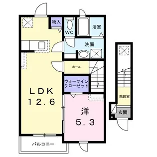 メゾン ヒヨリ【2階】の間取り