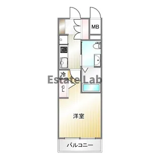 エステムプラザ神戸三宮ルクシア【6階】の間取り