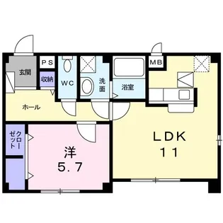 アルカンシエル【1階】の間取り