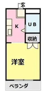 OMレジデンス西岐阜【1階】の間取り