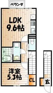 トレス日明壱番館【2階】の間取り