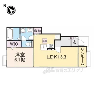 グレイス加茂2【1階】の間取り
