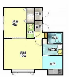 ディアコート【2階】の間取り