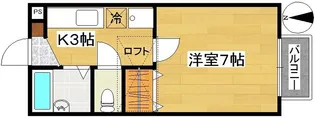 レジデンス西勝山【2階】の間取り