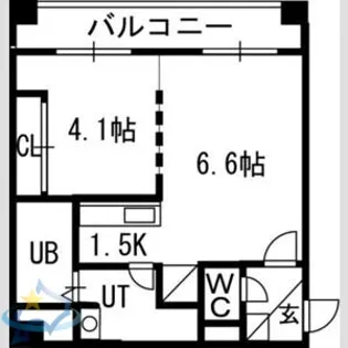 S-FORT北円山【3階】の間取り