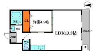 川治ハイツ【3階】の間取り