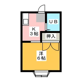コーポコヤマ2【2階】の間取り