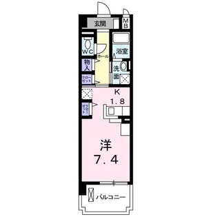 メゾン・ド・リアン【1階】の間取り