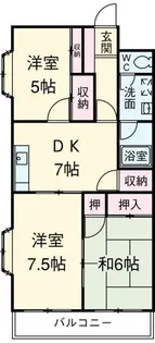 サンフラワーマンション【2階】の間取り