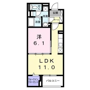 クレシエンテ ひばり【4階】の間取り