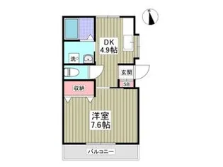 キセハイツ【2階】の間取り