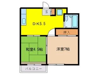 ヴィラ新田【3階】の間取り