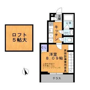 サンヴィアーレ砧【1階】の間取り