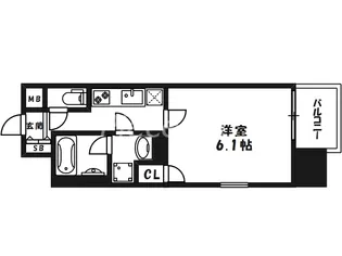 Luce Minamimorimachi【8階】の間取り