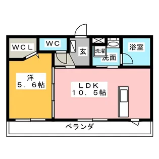 オルテンシア【2階】の間取り