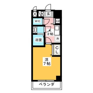 C’2 SQUARE【4階】の間取り