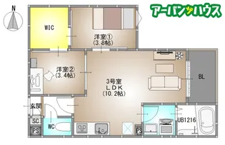 REGALEST 今【3階】の間取り