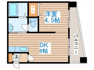 シティテラス南5条【4階】の間取り