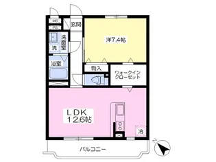 クリスタルヴィラ竜王【2階】の間取り
