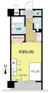 ブライティ助信【4階】の間取り