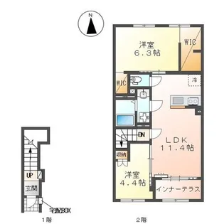 仮)相模原市南区アパート新築工事【2階】の間取り