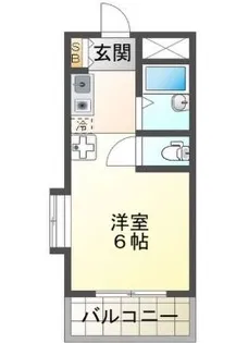 パルメゾン西脇【1階】の間取り