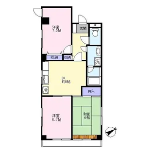 第二村田マンション【1階】の間取り
