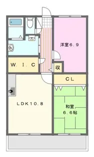 アビタシオン【1階】の間取り
