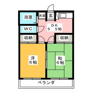 小井沼コーポ【2階】の間取り