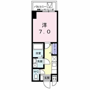 エトワールブランシュ新橋【4階】の間取り