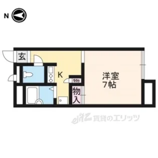 レオパレス松ヶ崎【1階】の間取り
