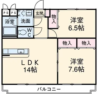 カテドラール柱曙【3階】の間取り