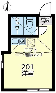 ユナイト末吉スペクトラム【2階】の間取り