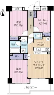 コスモ西台アーバンフォルム【2階】の間取り
