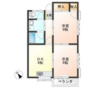 ホワイトクロウ【2階】の間取り