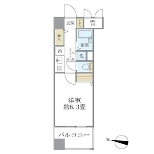 メインステージ赤坂II【9階】の間取り
