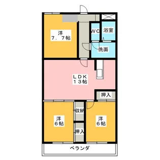 フレシール【2階】の間取り