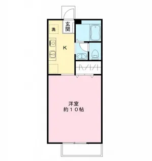 ビーワンハイツ【1階】の間取り