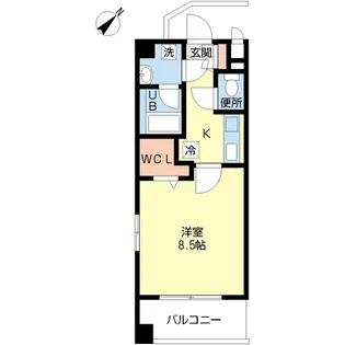 デュオ・バレーヌ【2階】の間取り