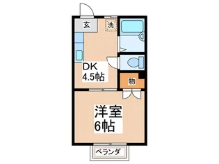 エクレ-ルK若松町【2階】の間取り