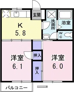 ウィナーズ・パレス【2階】の間取り