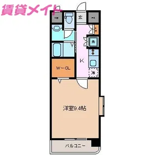 Delapan ユーアイ【5階】の間取り