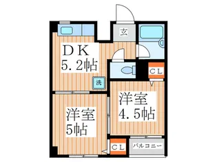ドルフM【3階】の間取り
