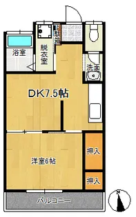 サンハイツ南越谷【2階】の間取り