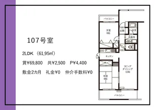 ライフタウン東新潟【1階】の間取り