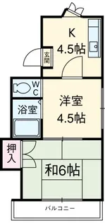 コーポ稲穂【2階】の間取り
