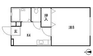 たまウィング・イースト【1階】の間取り