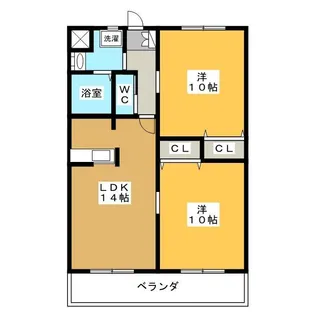 ラフォーレ駒形【2階】の間取り